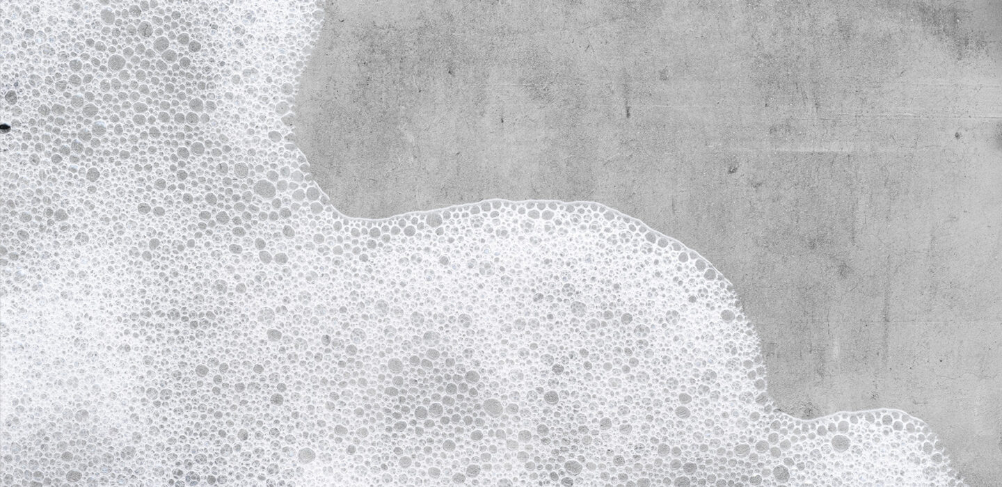 Foam on floor